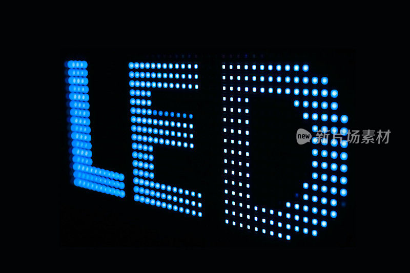 LED smd屏幕上的蓝色LED标志